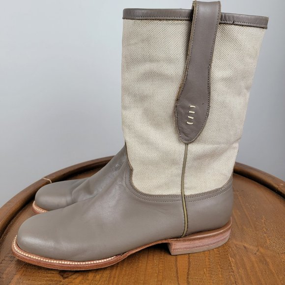 LUCCHESE WOMEN'S SIZE 10 Gray Riding Boots ***NEW* - Picture 2 of 6